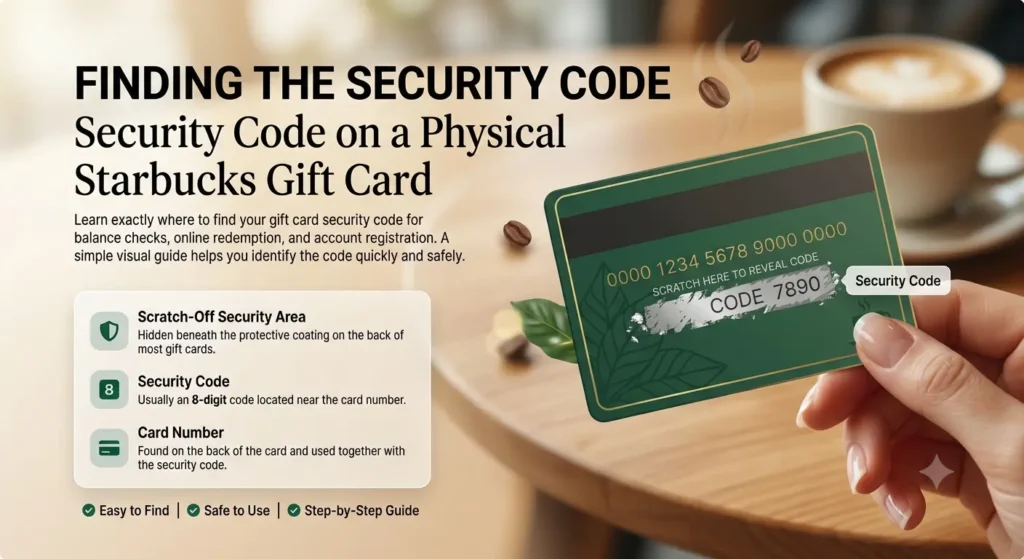 Security Code on a Physical Starbucks Gift Card