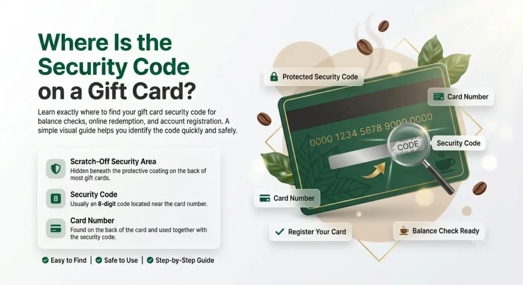 Where Is the Security Code on a Starbucks Gift Card?